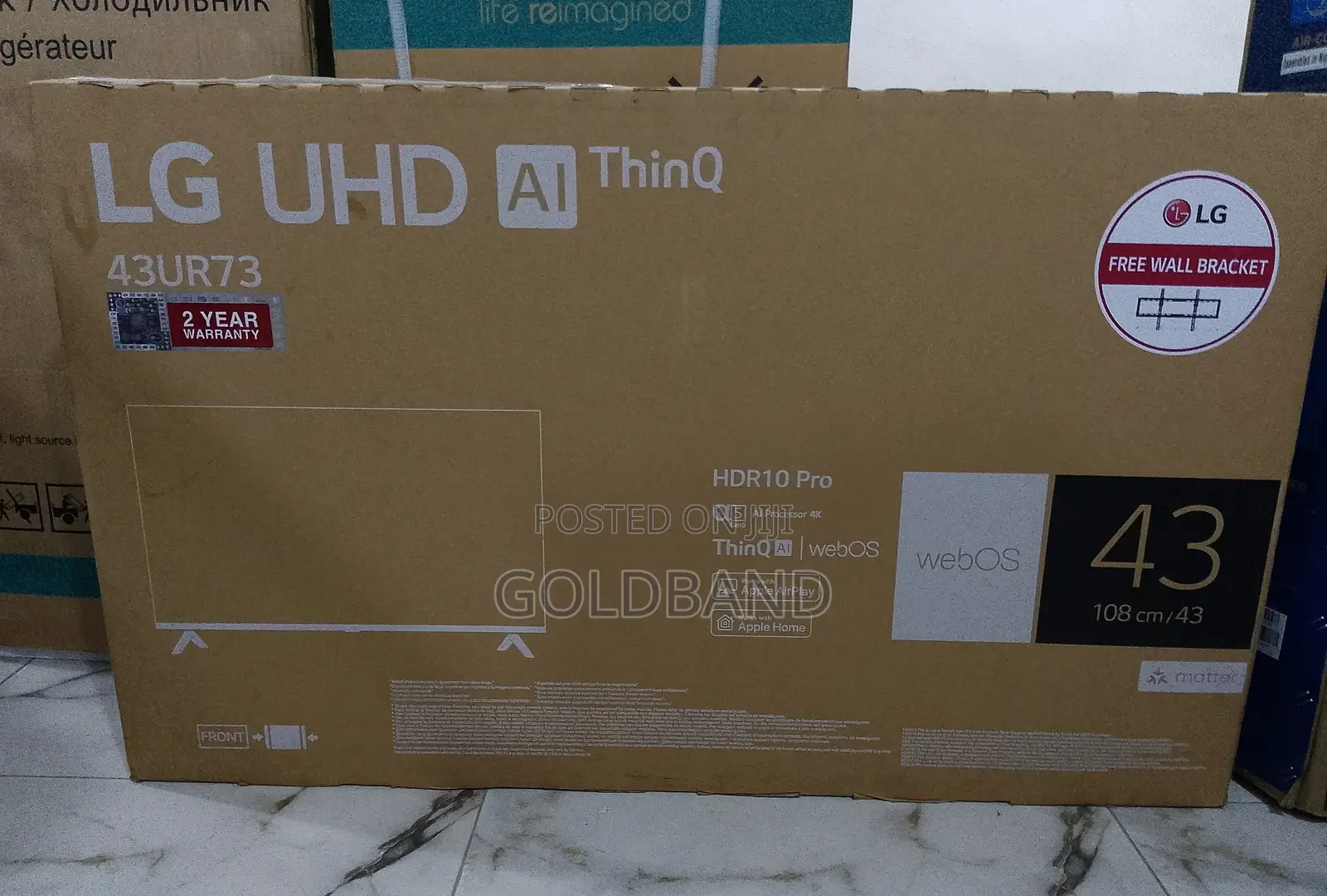 LG 43" Uhd Ai Processor Smart TV (43ur73)
