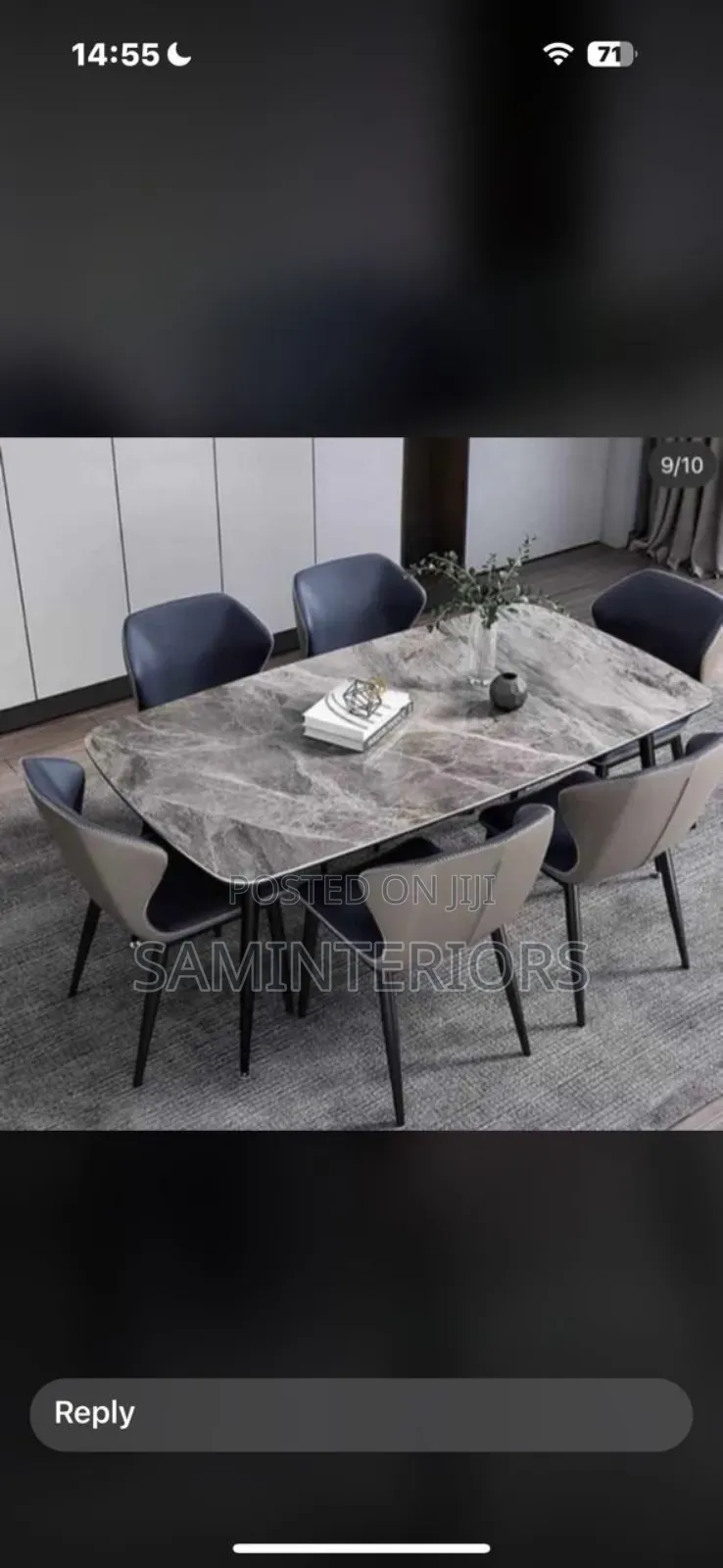Contemporary Durable 6 Seaters Dining Set