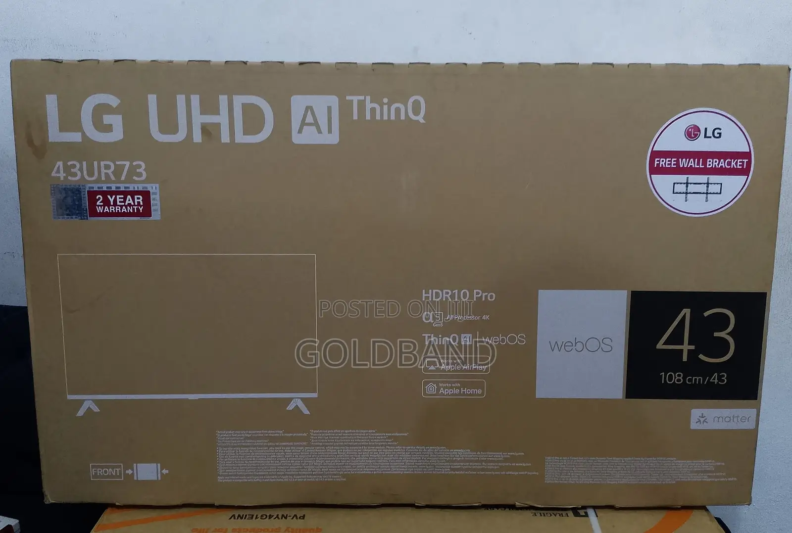 LG 43" Uhd Sleek Smart TV (43ur73)