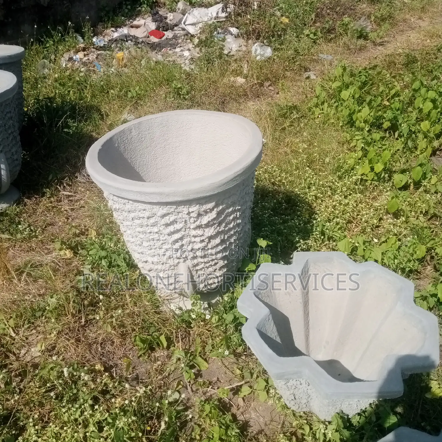 Meet Our Stylish Concrete Pot for Garden, Green Home Decor