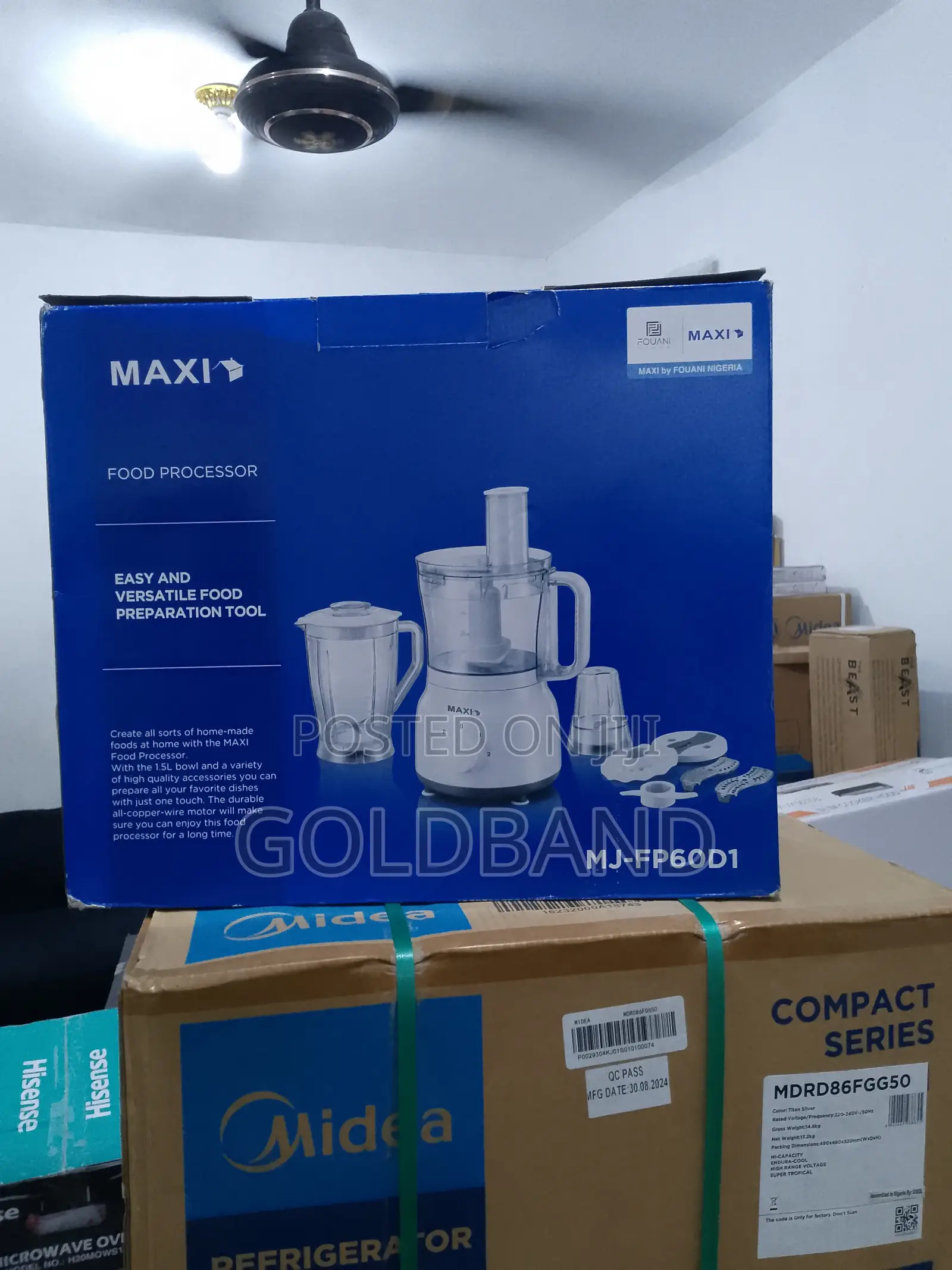 Maxi 1.5L 800W Durable Food Processor for Chopping Mj-Fp60d1