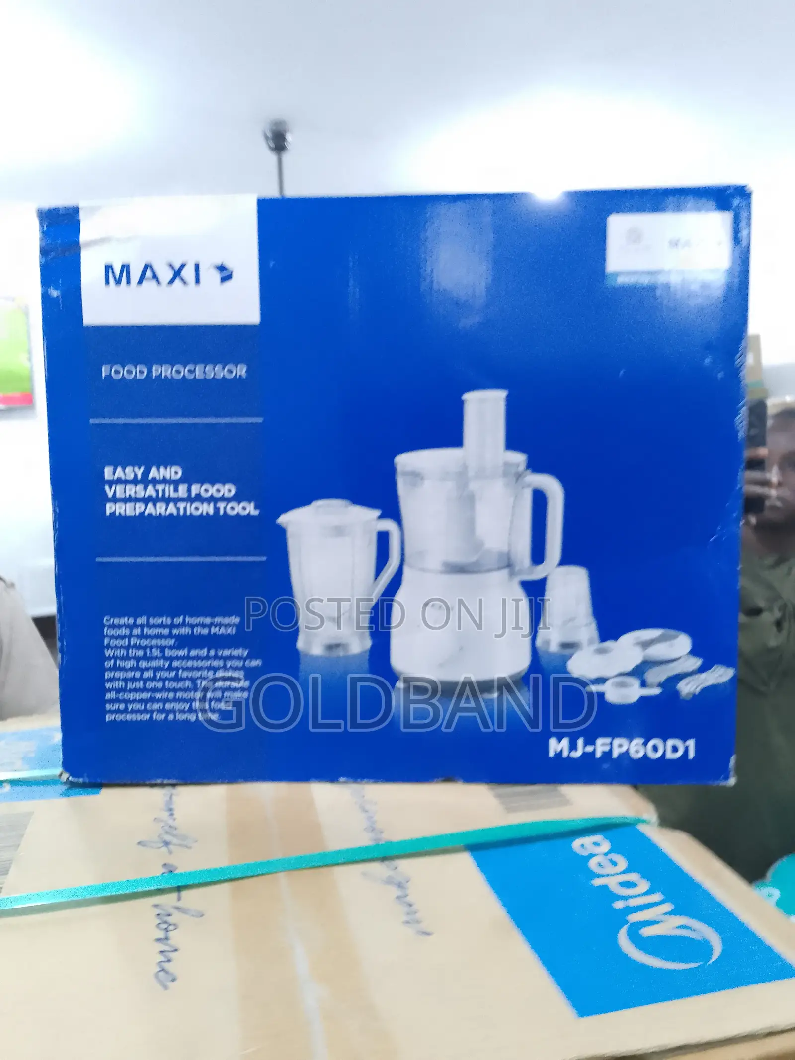 Maxi 1.5L 800W Durable Low Voltage Food Processor (Mj-Fp60d)