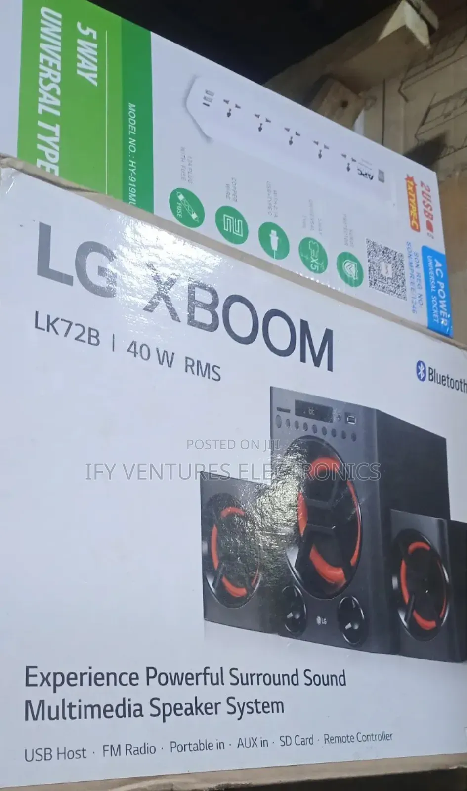 40W LG Sound System With Powerful Bass.