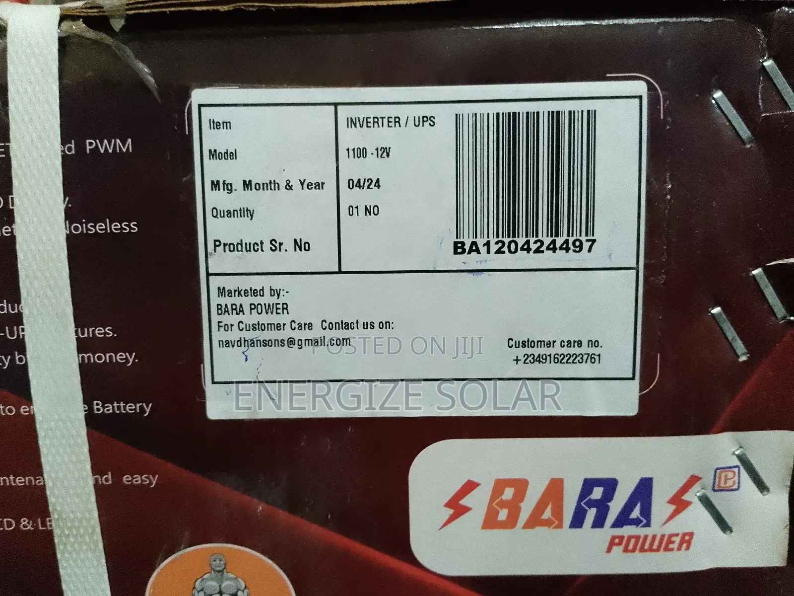 1.1kva 12v Bara Inverter