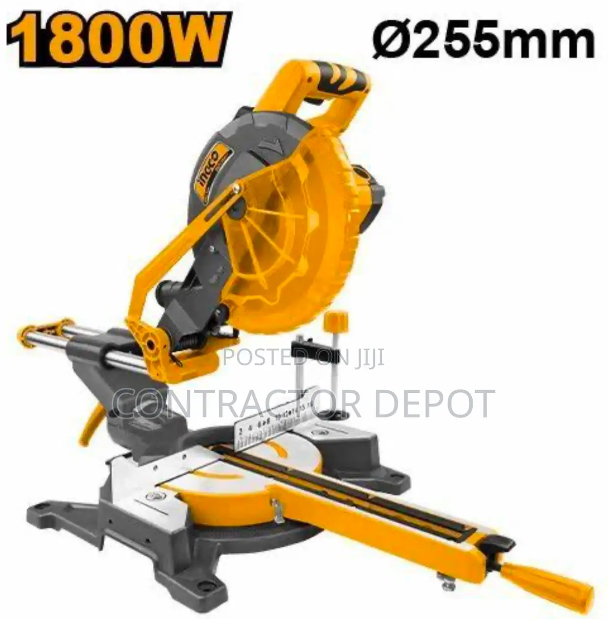 Ingco 1800W Woodworking Sliding Dual Rail Mitre Saw