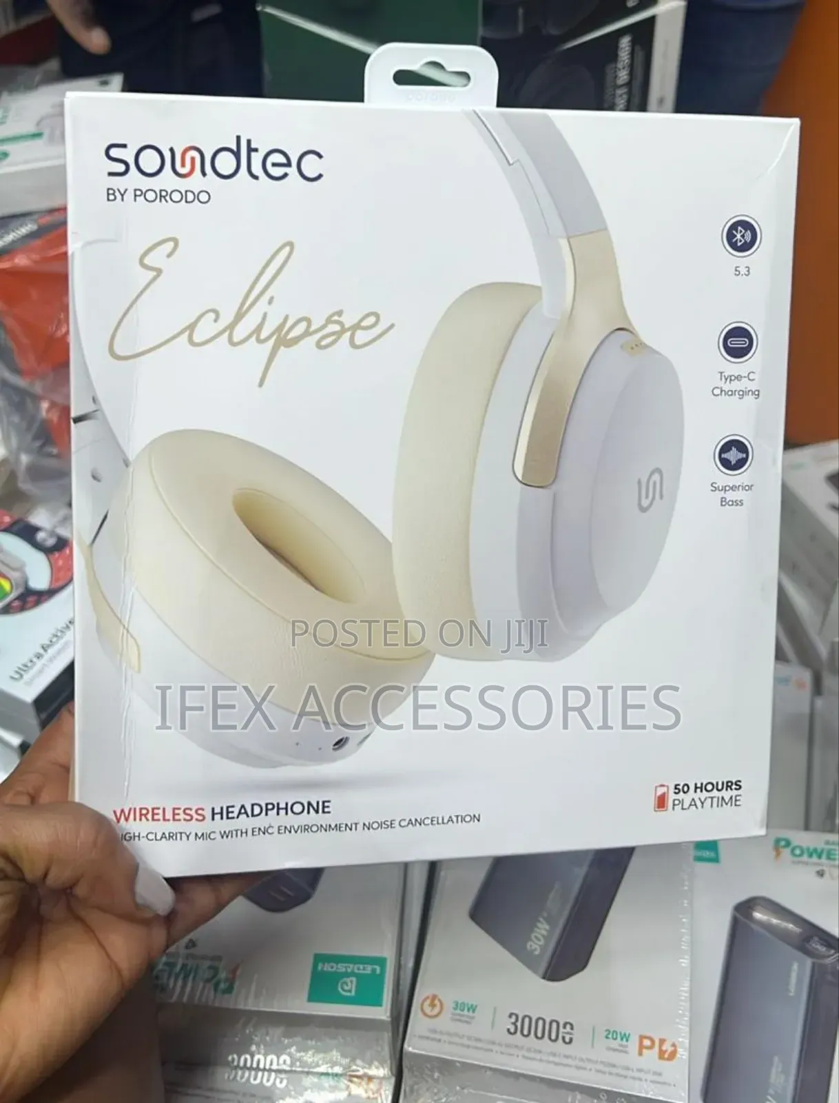 Porodo Soundtec Eclipse Wireless Over-Ear Headphone