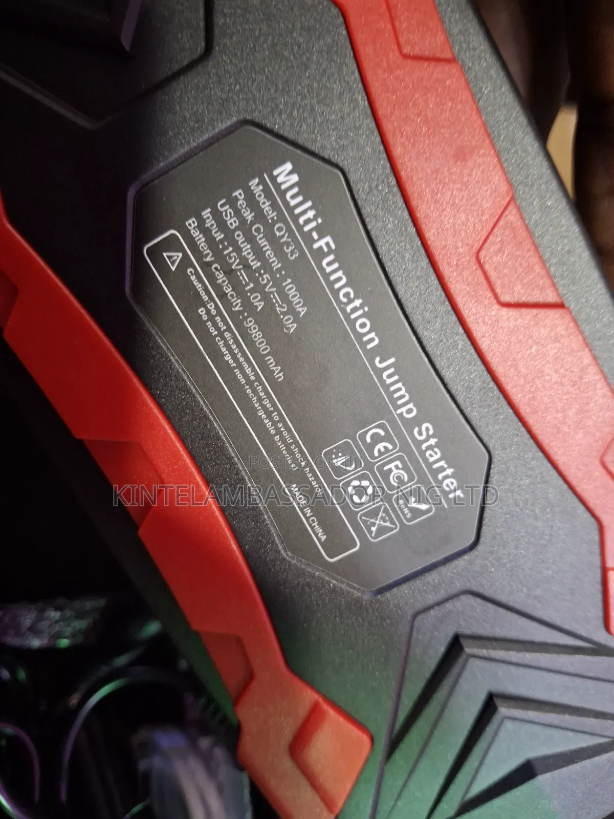 High Power Jump Starter With Pump -99800amhs
