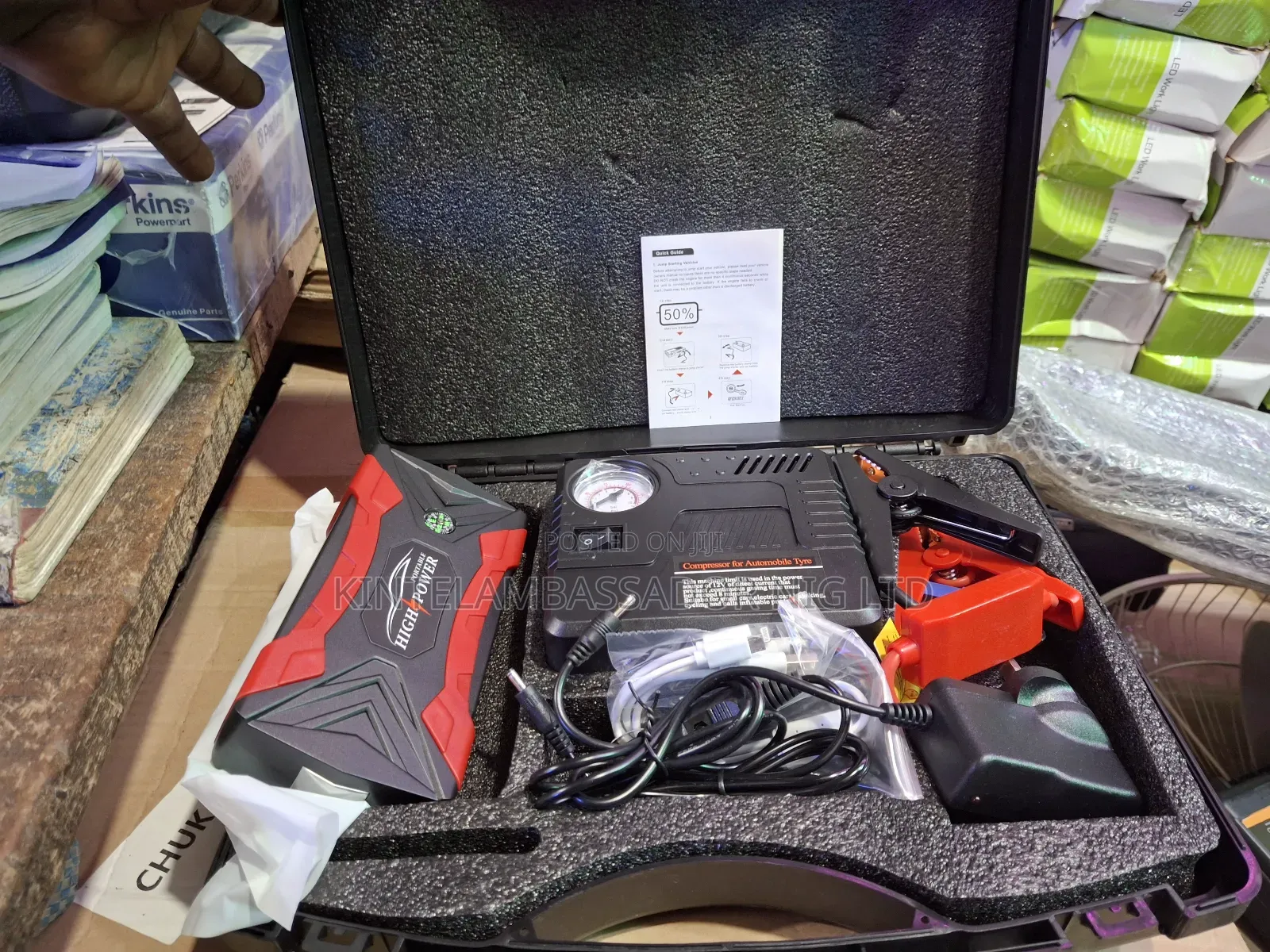 High Power Jump Starter With Pump -99800amhs