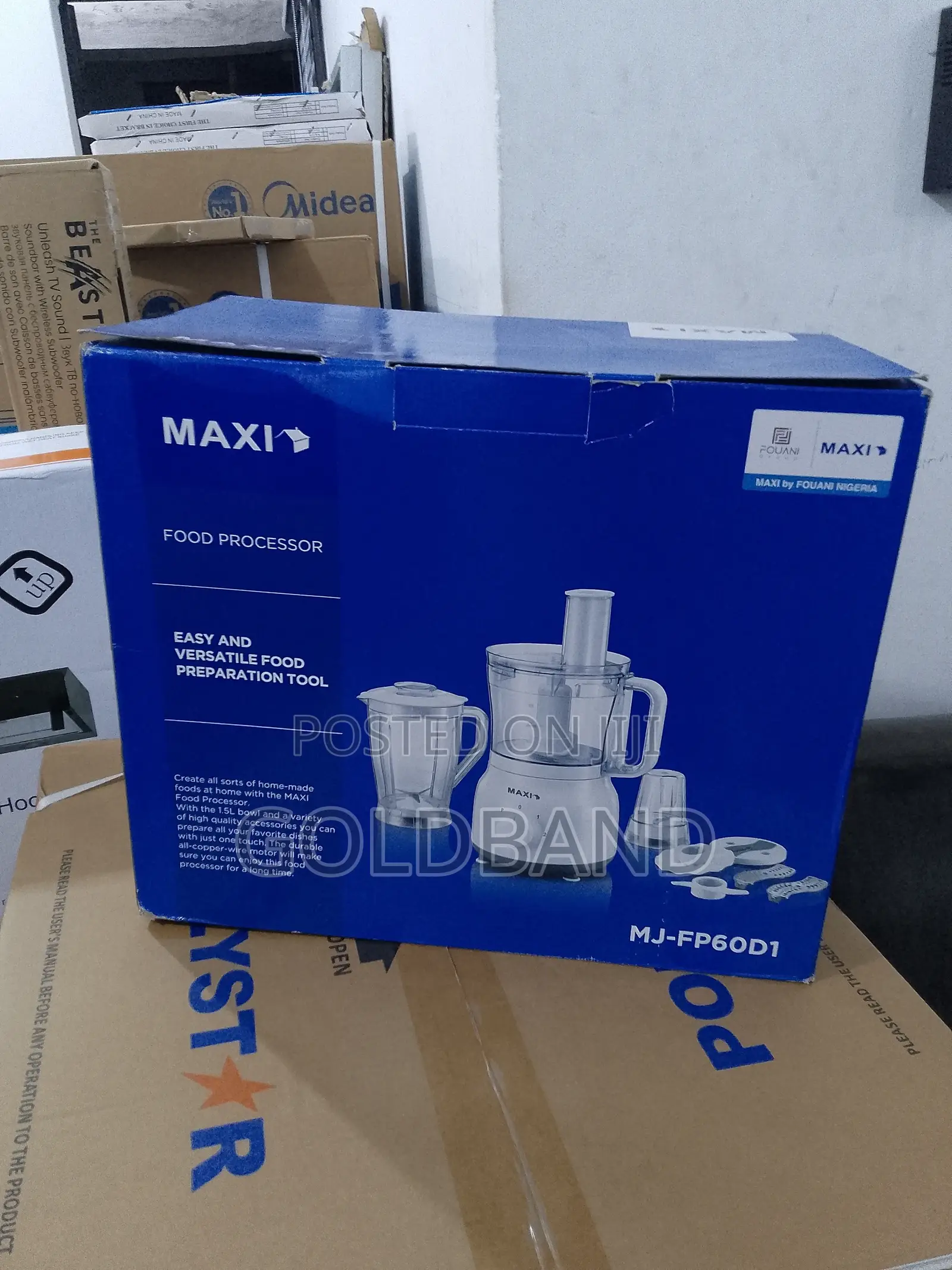 Maxi 1.5L 800W Aero-Mix Durable Food Processor (Mj-Fp60d1)