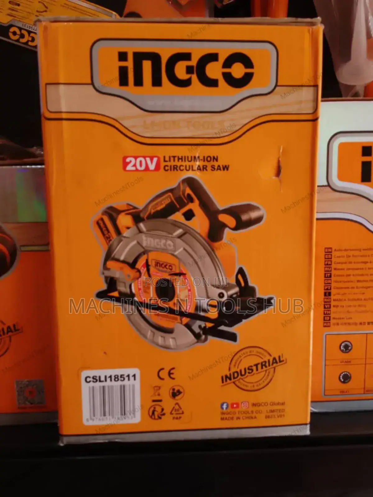 Ingco 20V Cordless Circular Saw185mm, Brushless Motor