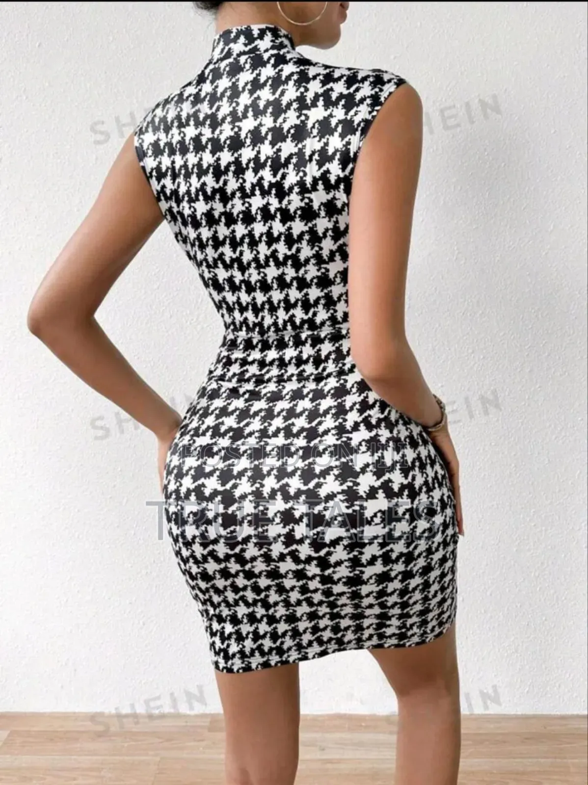 Ladies Snug Hounds Tooth Dress Sizes 6 to 12