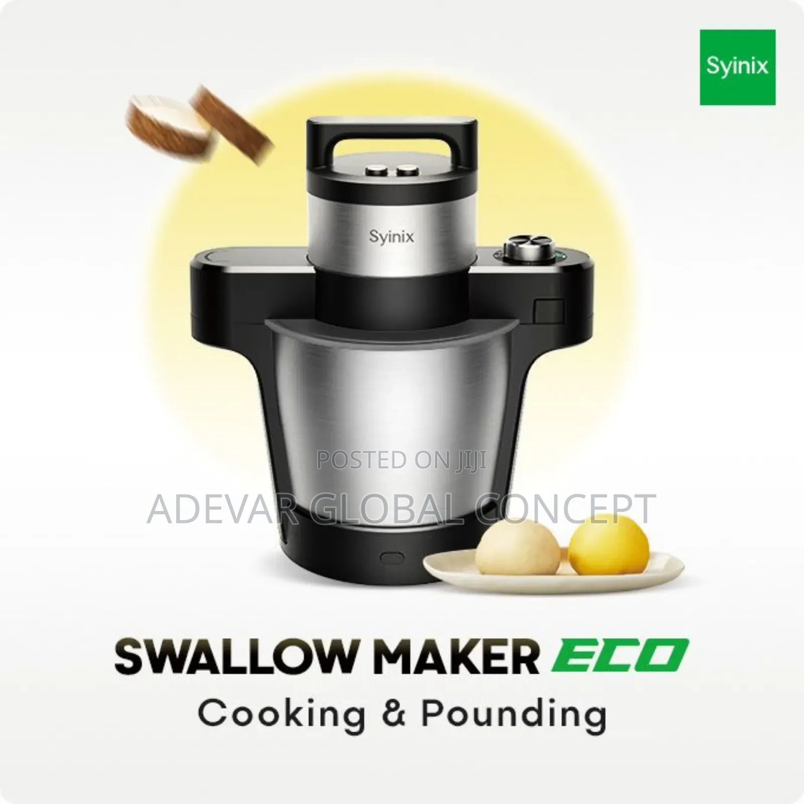 Syinix Swallow Maker Eco Cook Pound Yam/Fufu Multi Function