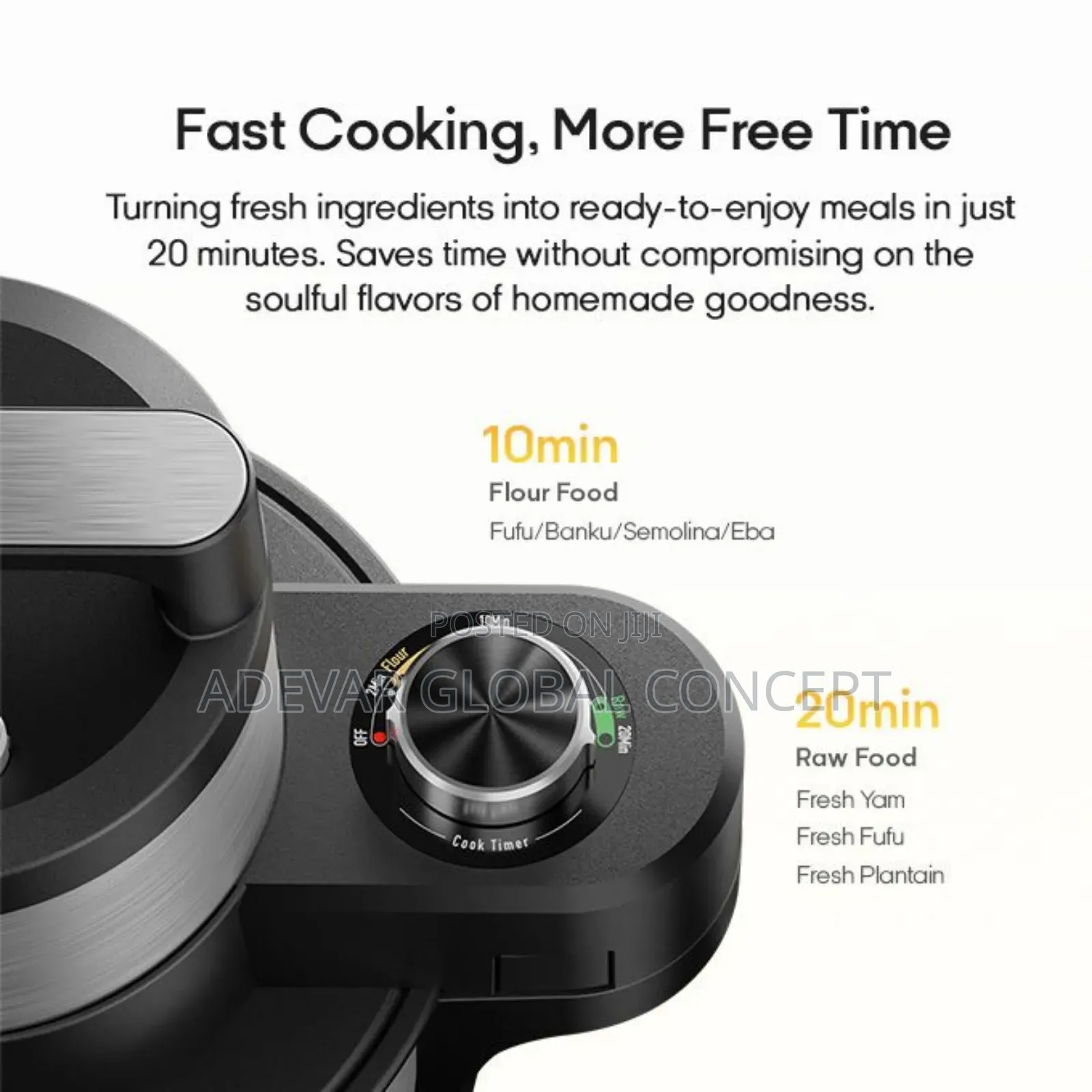 Syinix Swallow Maker Eco Cook Pound Yam/Fufu Multi Function