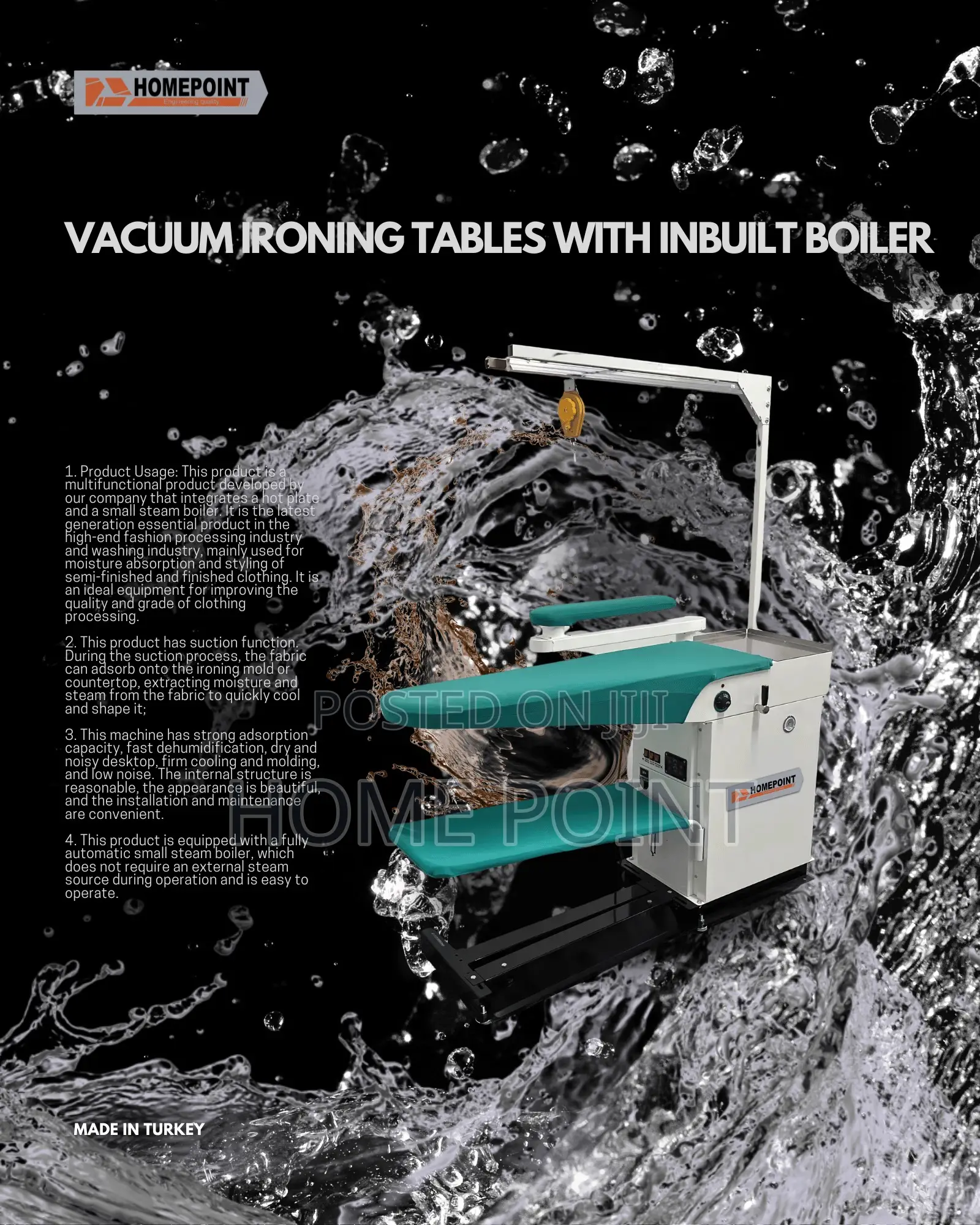 Industrial Finishing Table Iron With Built-in Boiler