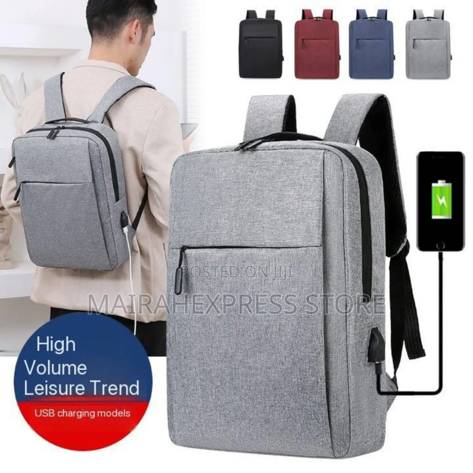 Multifunctional Anti-Theft Laptop Usb Backpack Bag