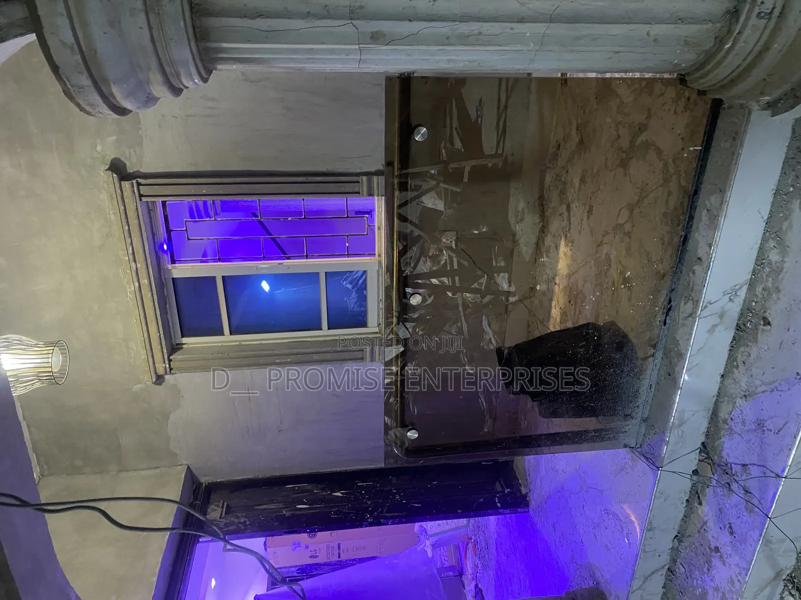 Balcony Golden Frameless Glass