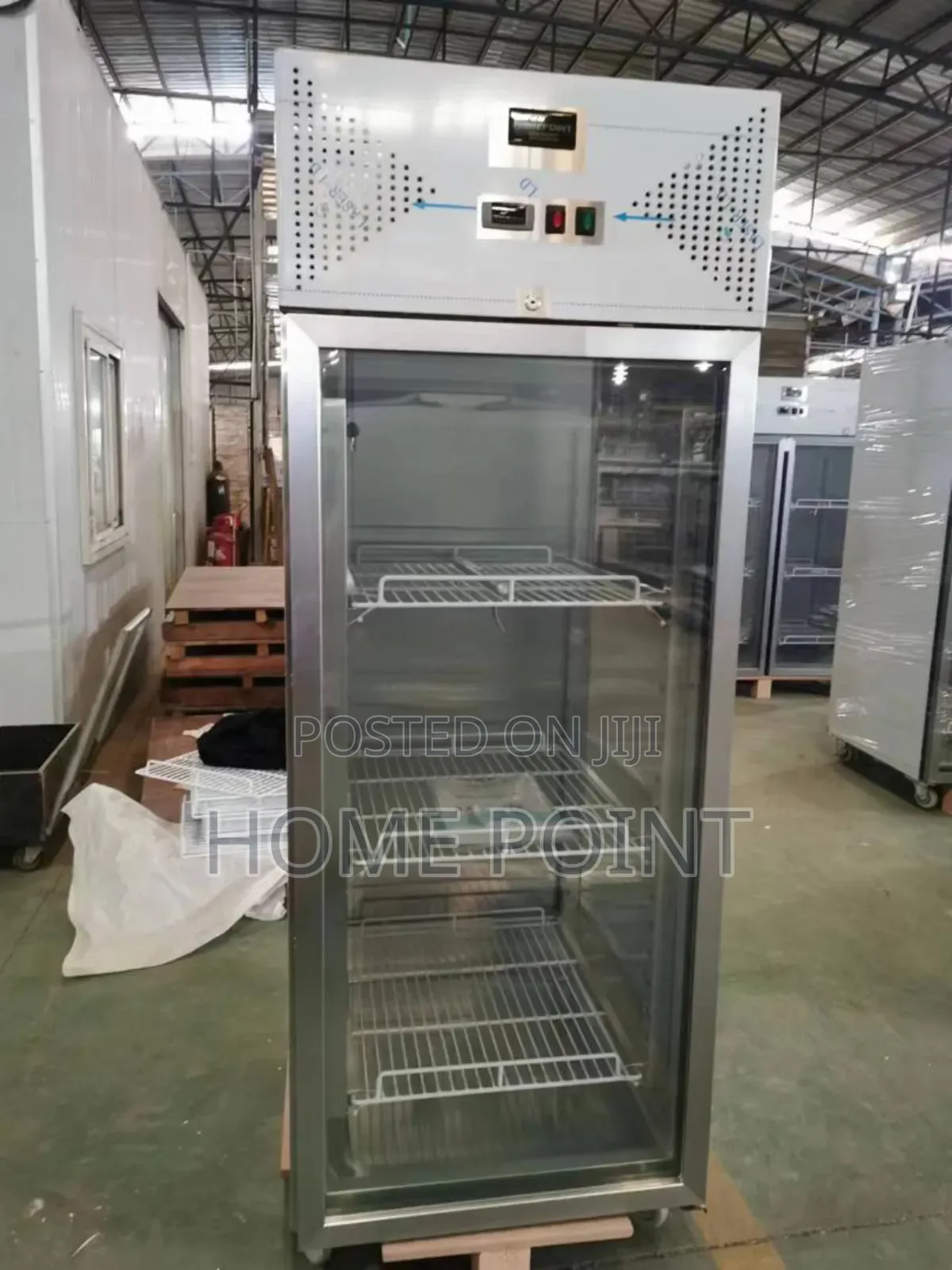 Industrial Single Door Glass Display Fridge