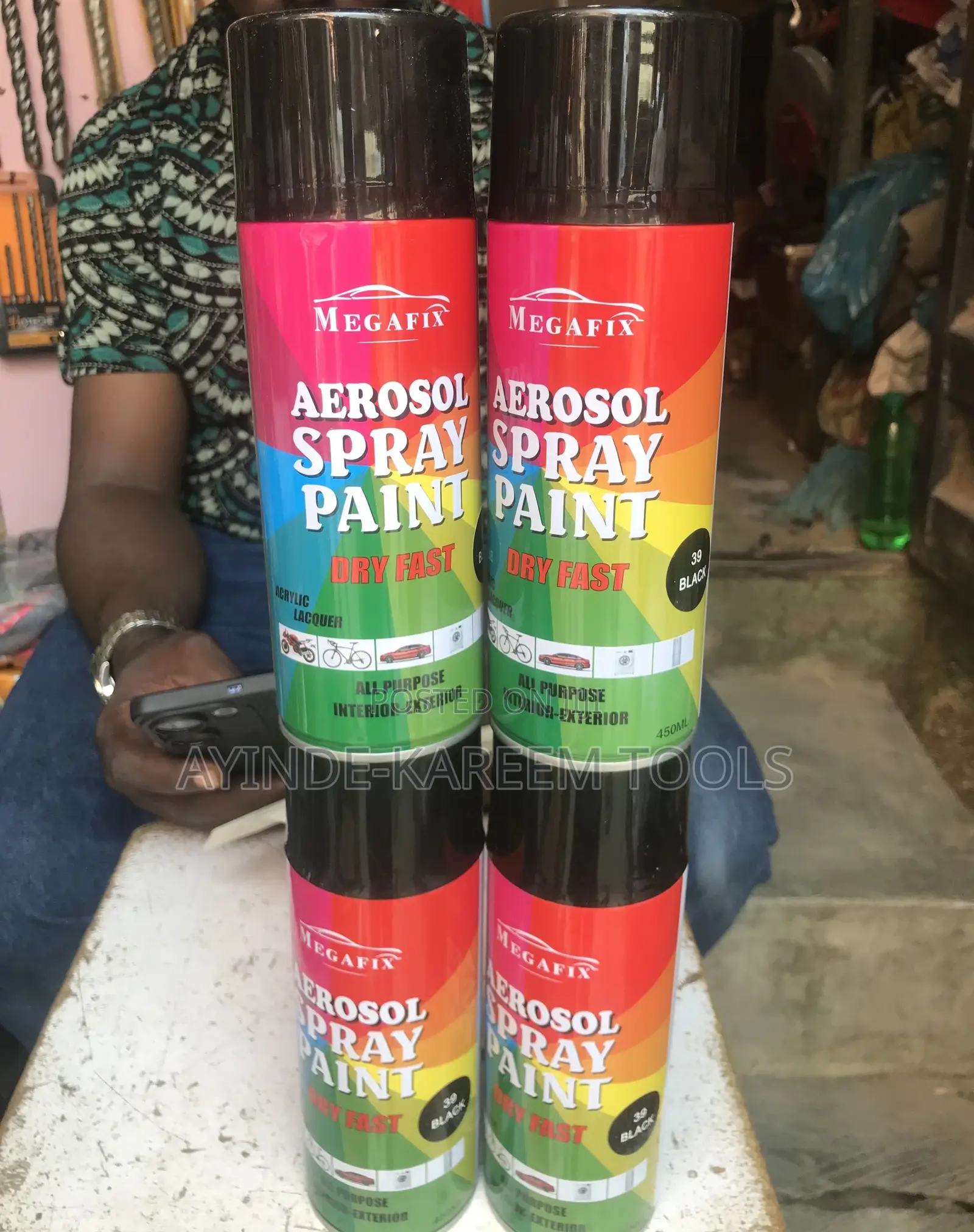 Spray Paint All Colours(Dry Fast)