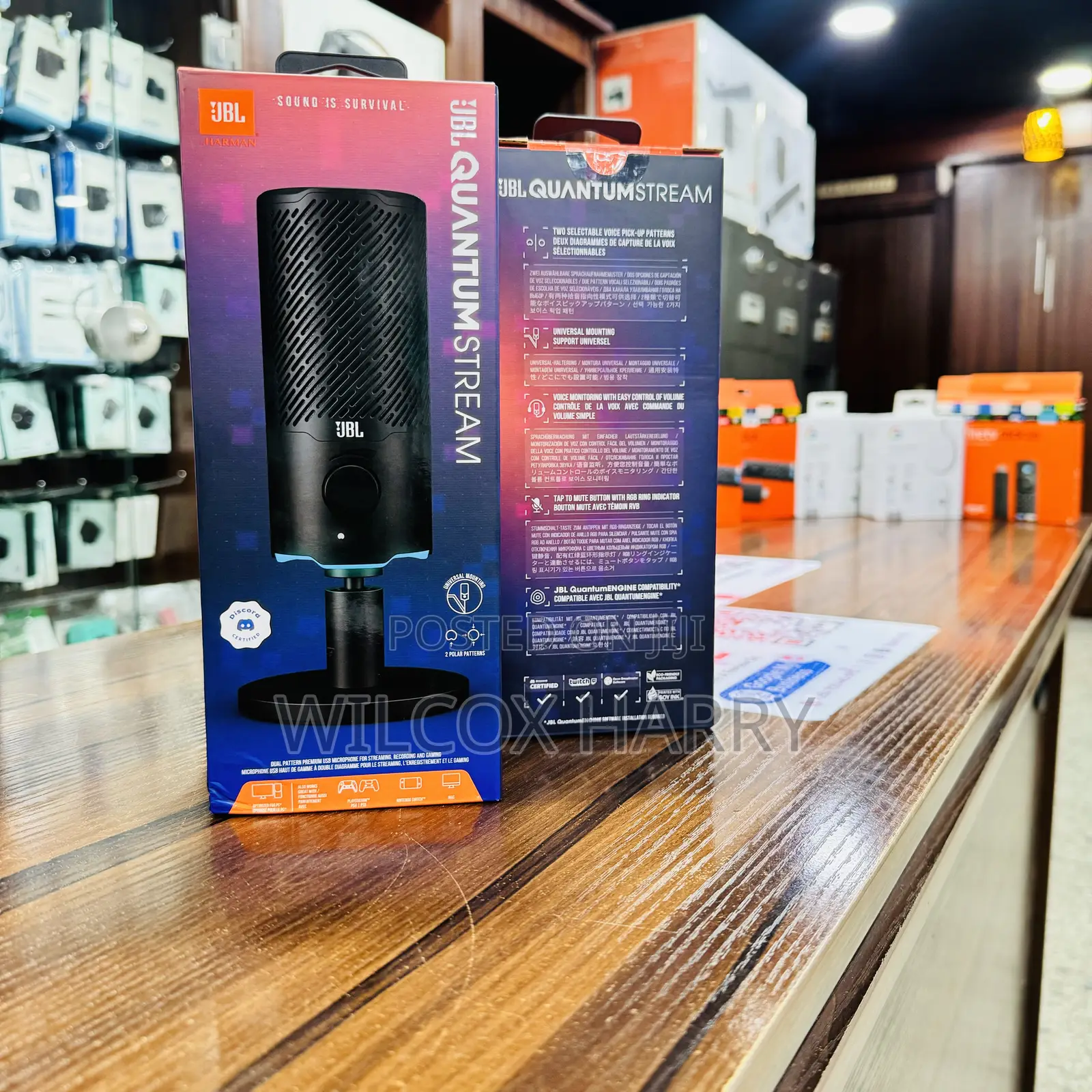 JBL Quantum Steam Gaming, Microphone Wireless Wire