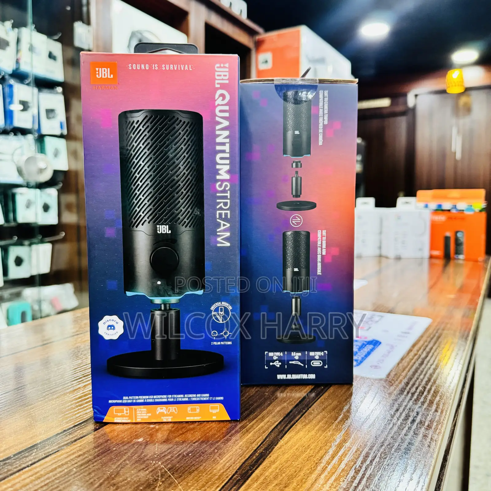 JBL Quantum Steam Gaming, Microphone Wireless Wire
