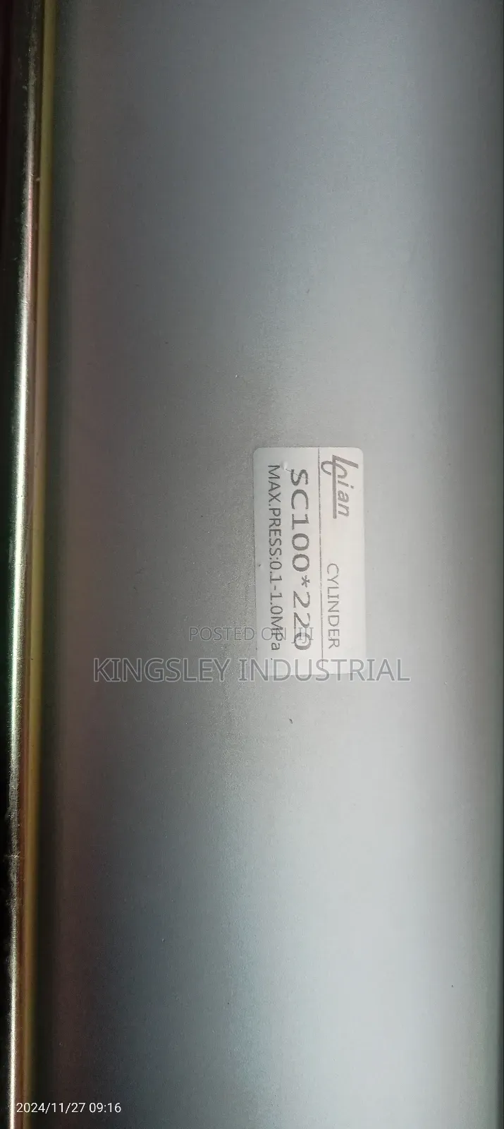 Pneumatic Air Cylinder SC100*220 Max Press 0.1-1.0mpa