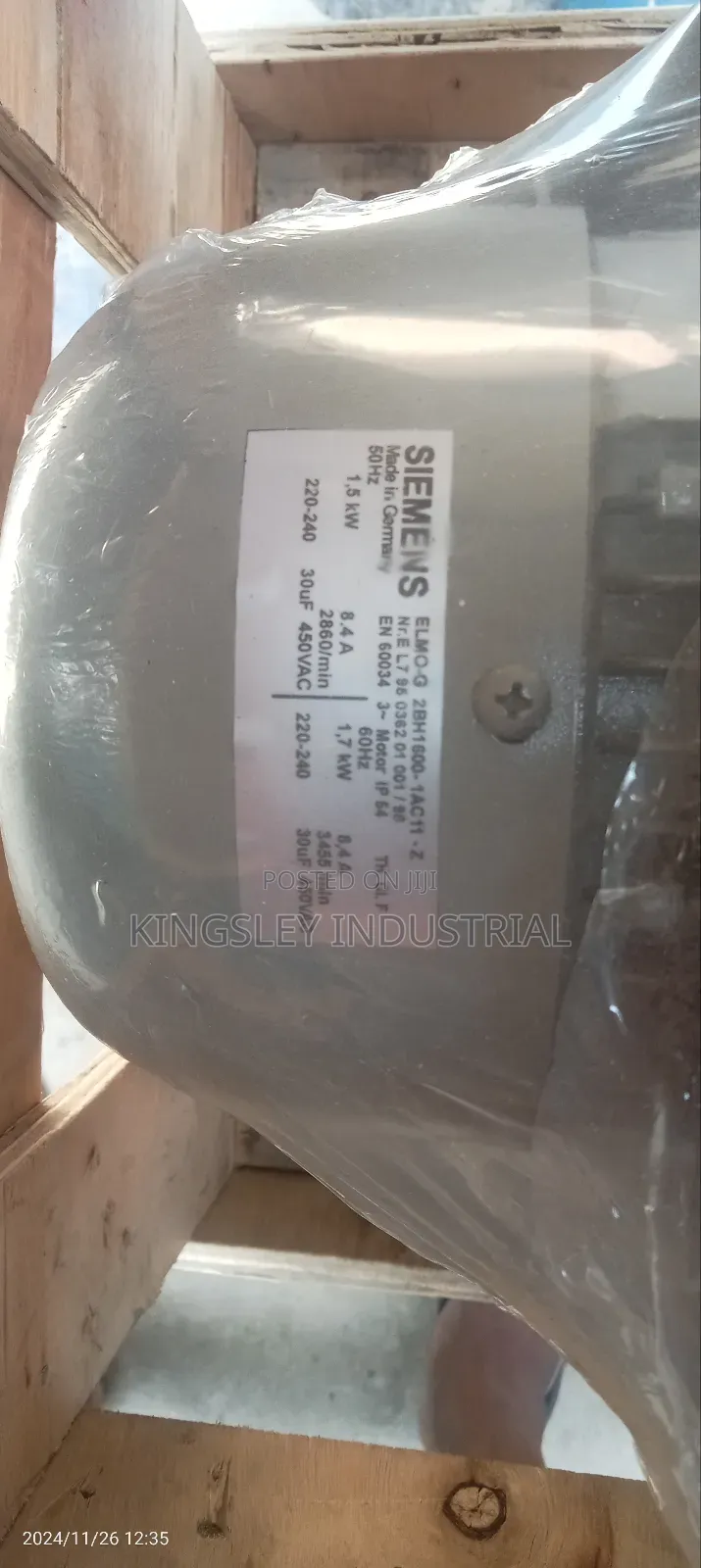 Siemens Exhaust Industrial Brower 2hp 220v