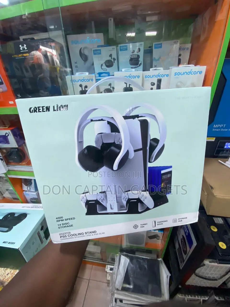 Green Lion Ps5 Cooling Stand GPX380 Charging Station