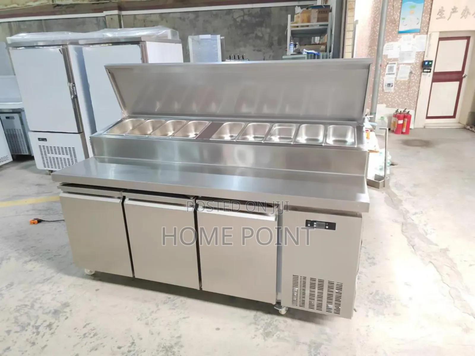 Industrial 3 Door Pizza Fridge