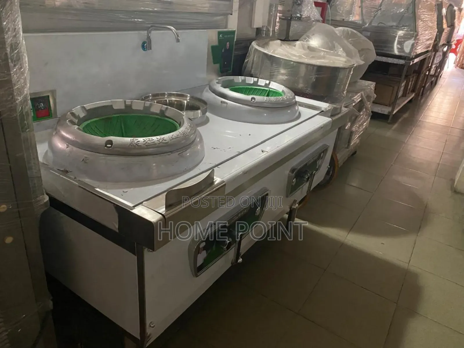 Industrial 2burner Chinese Stock and Pot
