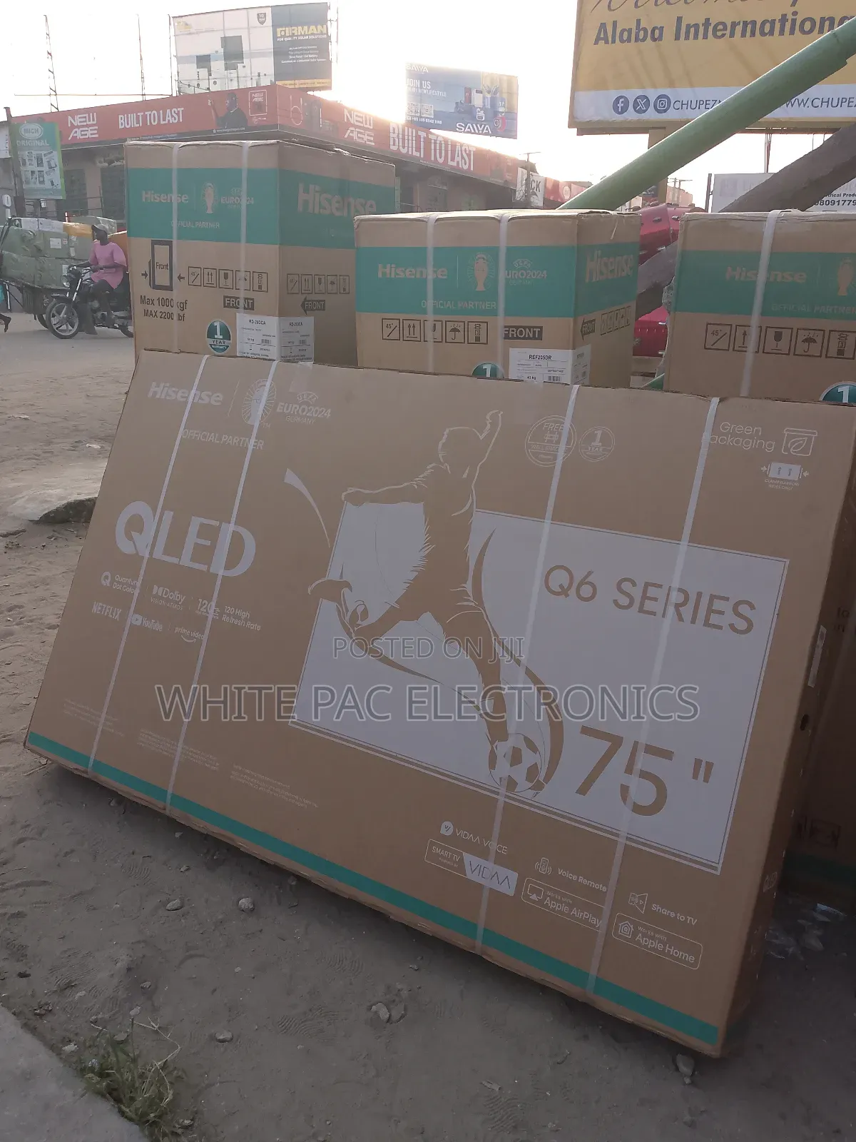 Hisense Qled 75"Inch Flameless Smart Tv Full Screen Q Series