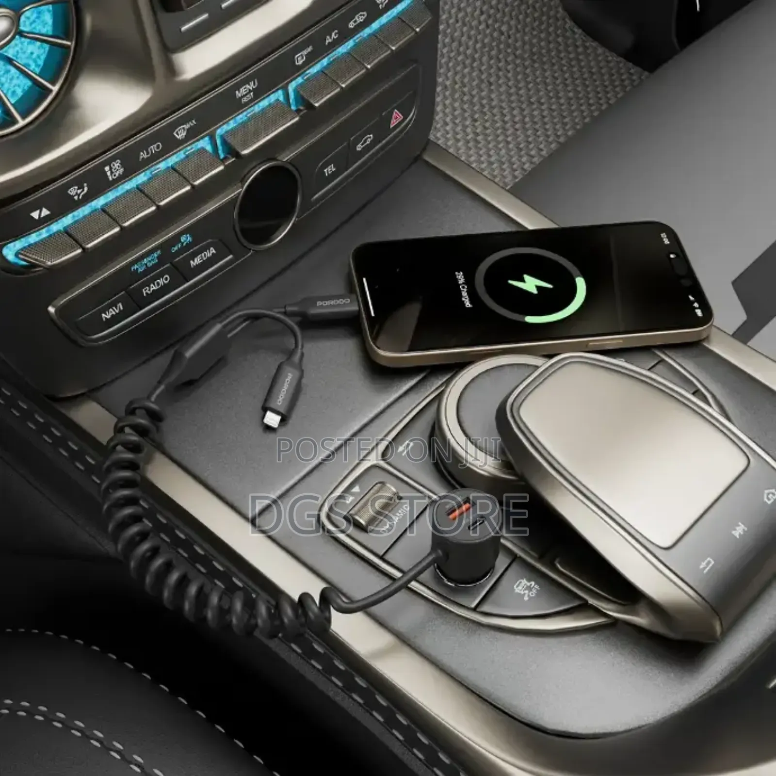 Porodo Fwc034 Dual Port Car Charger