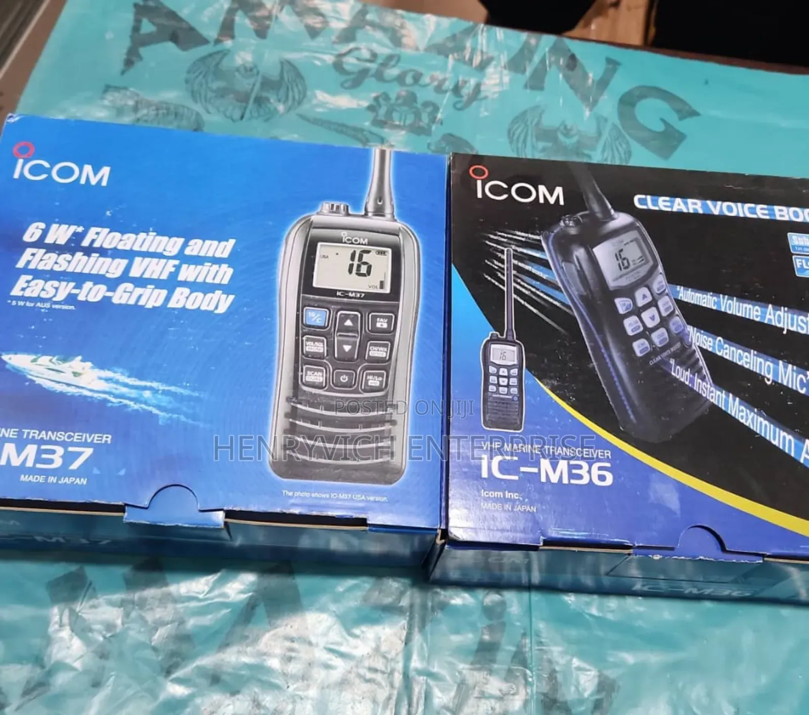 Icom VHF Marine Walkie Talkie M37 V