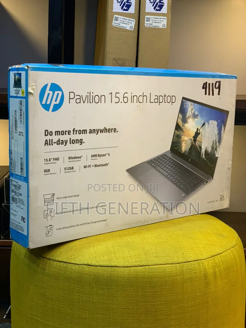 New Laptop HP Pavilion 15-eh0050wm 8GB AMD Ryzen 5 SSD 512GB