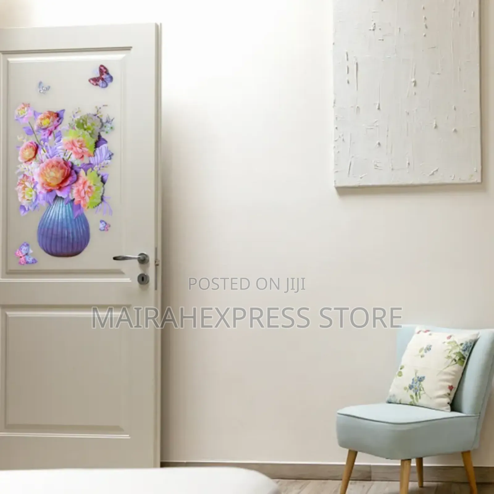 1 Sheet 3d Flowers Wall Sticker Flower