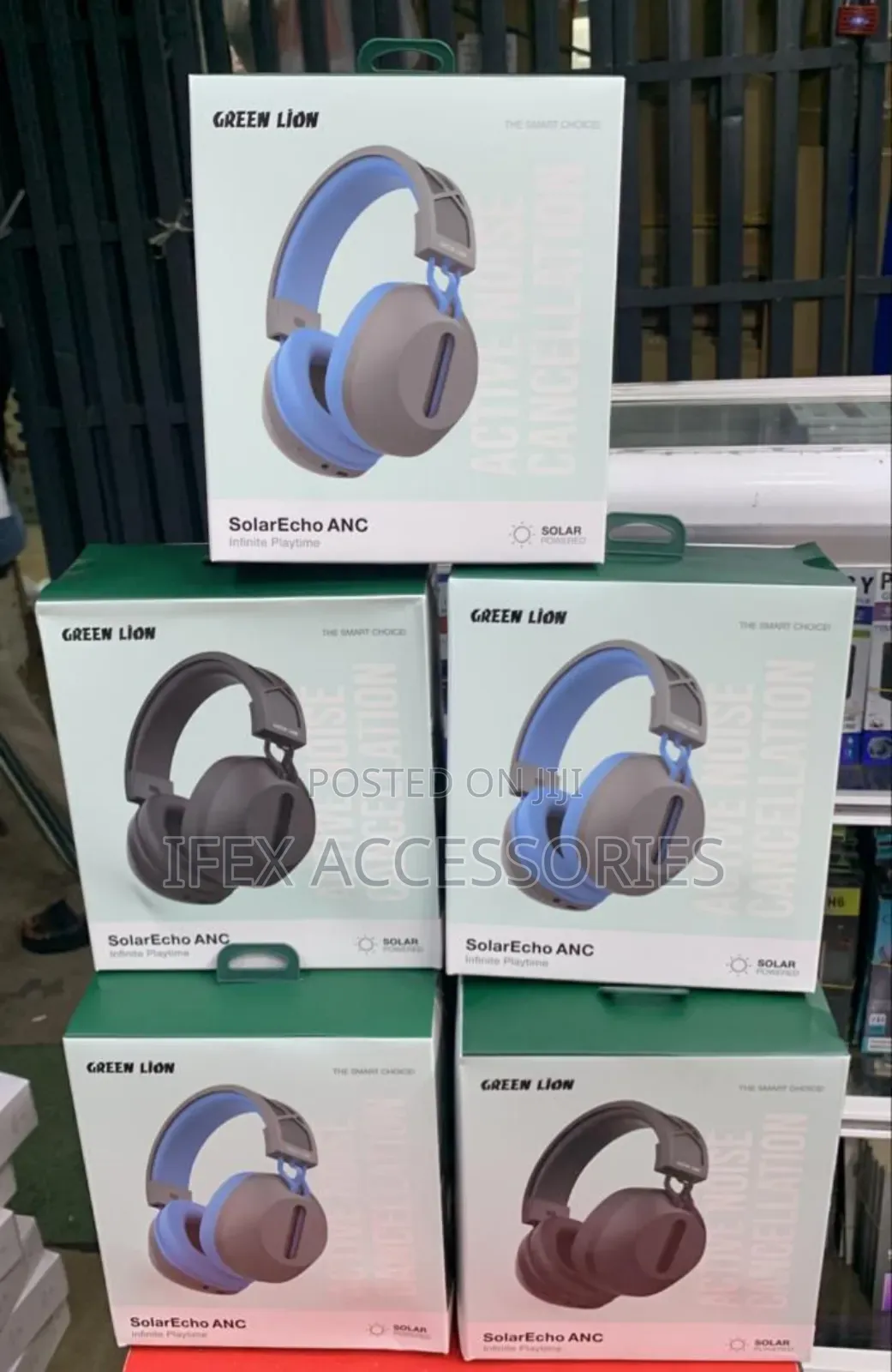 Green Lion Solarecho Headphones, ANC, Infinite Playtime, 10m