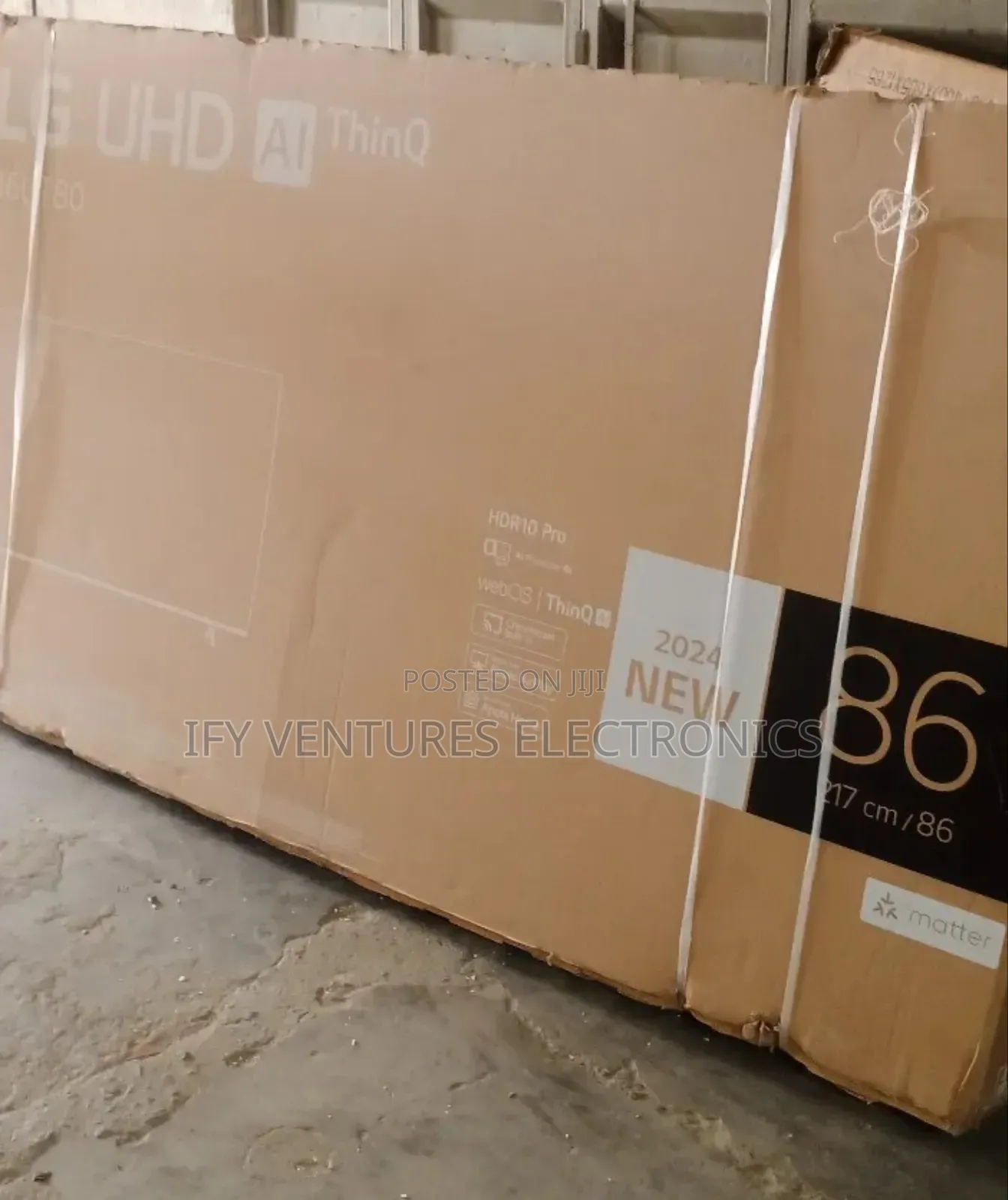 86 Inch Lg Smart Tv, Upscaling, Full Hd, 2 Years Warranty.