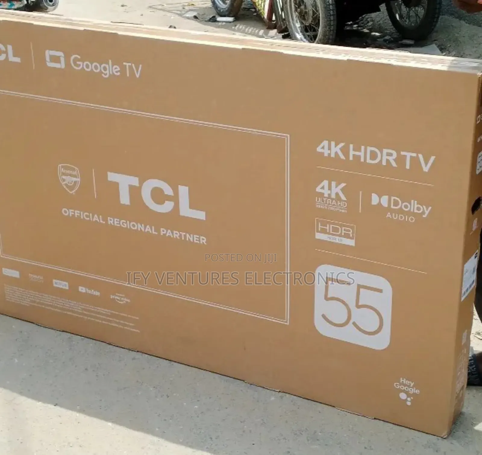 55 Inch TCL Android Smart Tv, Full Hd, Black Color