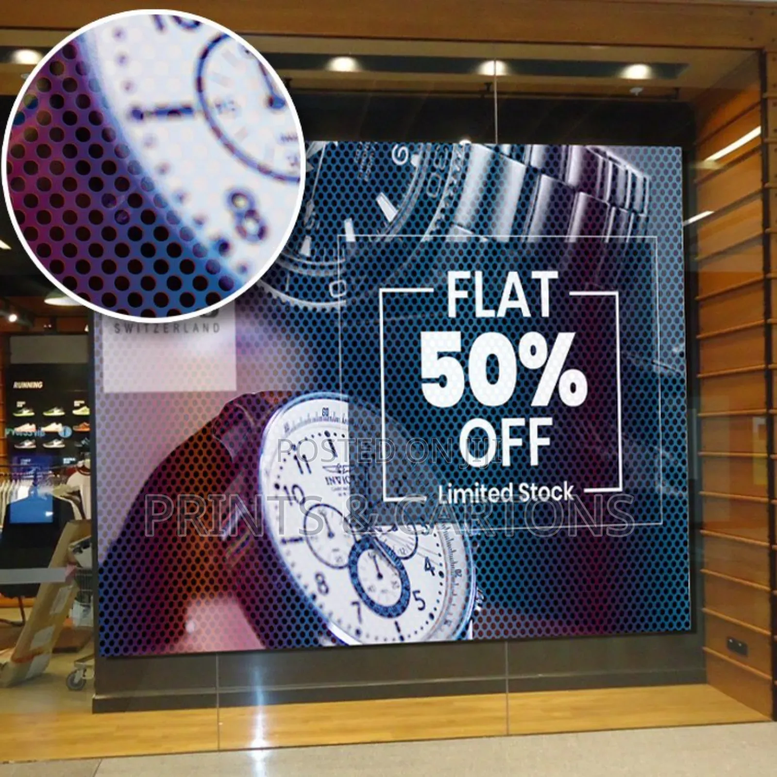 Perforated Window Graphics Printing