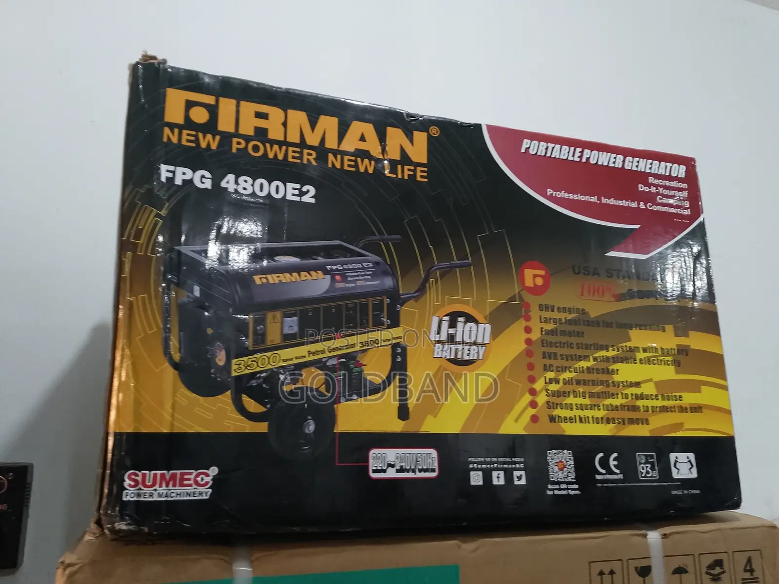 Firman FPG-4800e2 3kva Low Noise Petrol Generator