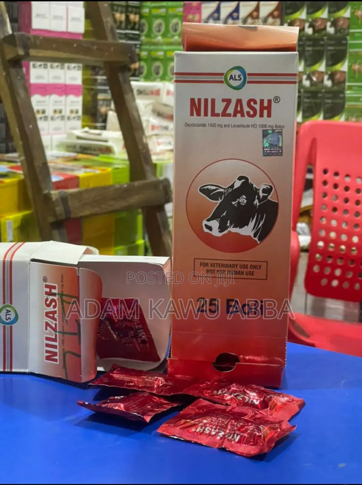 NILZASH Oxyclozanide 1400mg and Levamisole HCI 1000mg Bolus