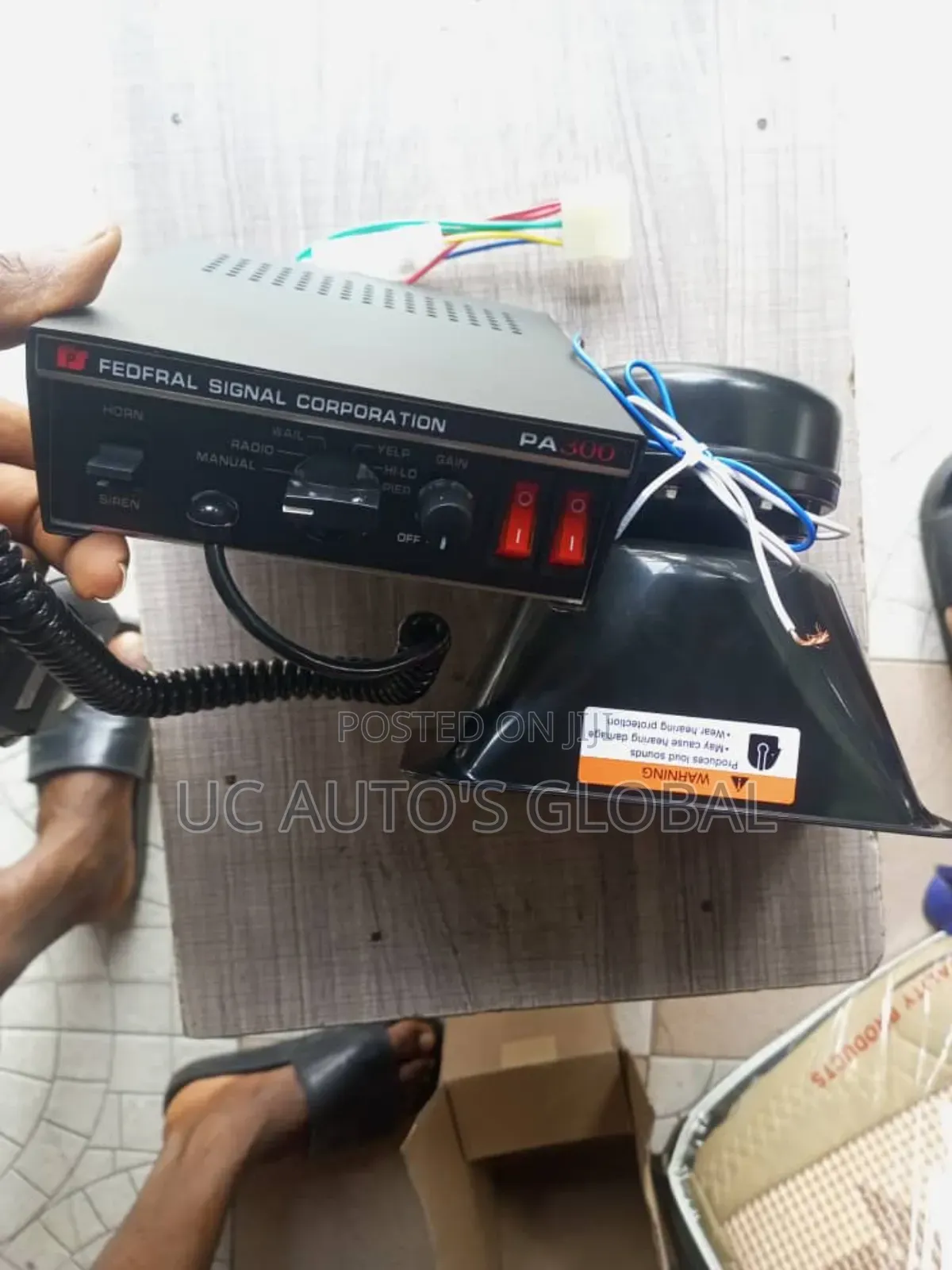 Police Siren Sounds/ Amplifier and Speaker