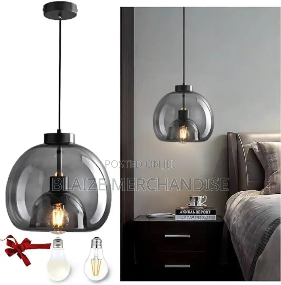 Smoke Glass Dropping Pendant Chandelier