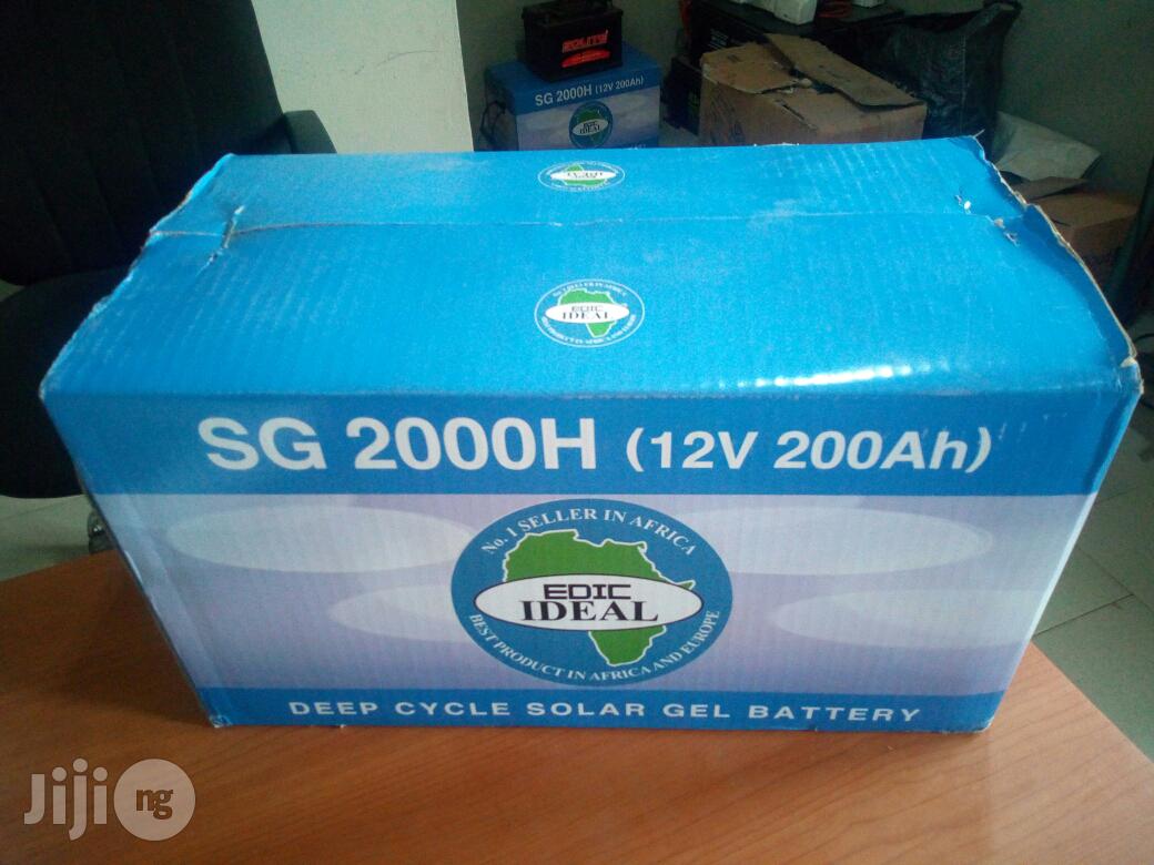 12v 200ah Edic Solar Inverter Battery Pumper Promo
