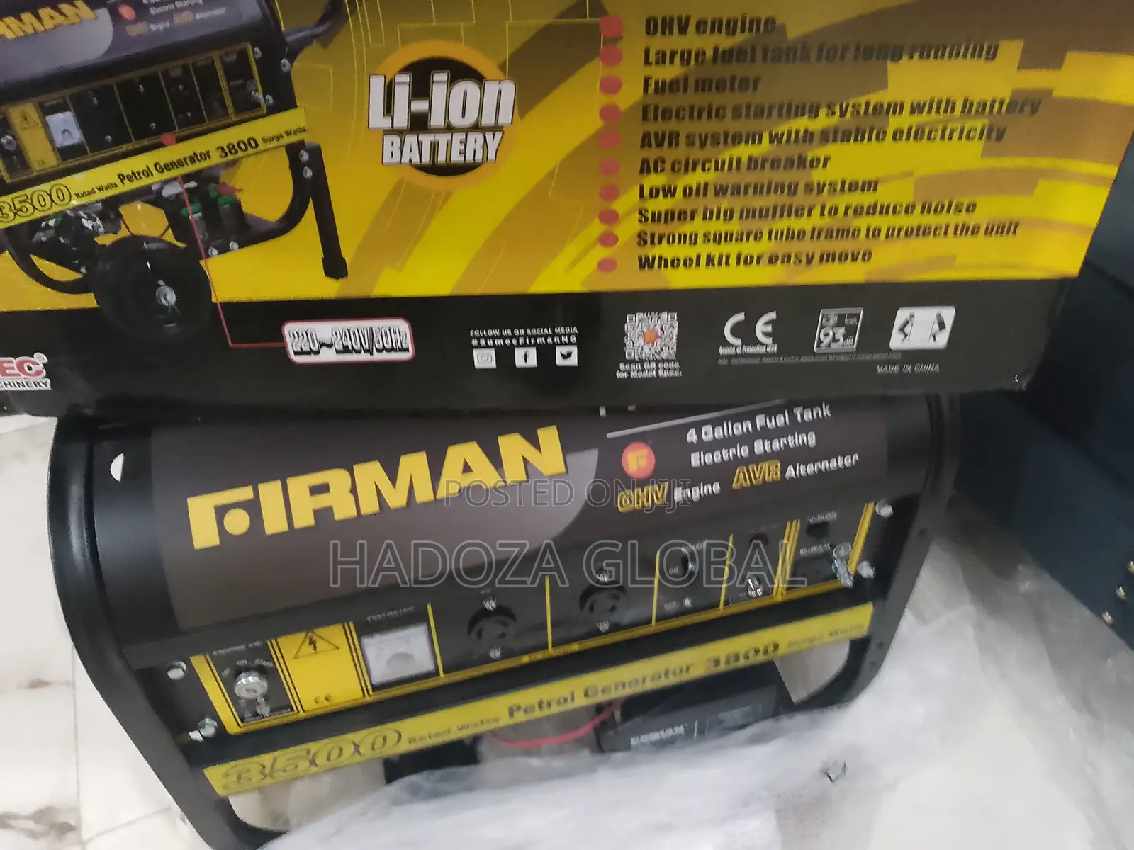 Thermal-Protected Firman Fpg4800e2