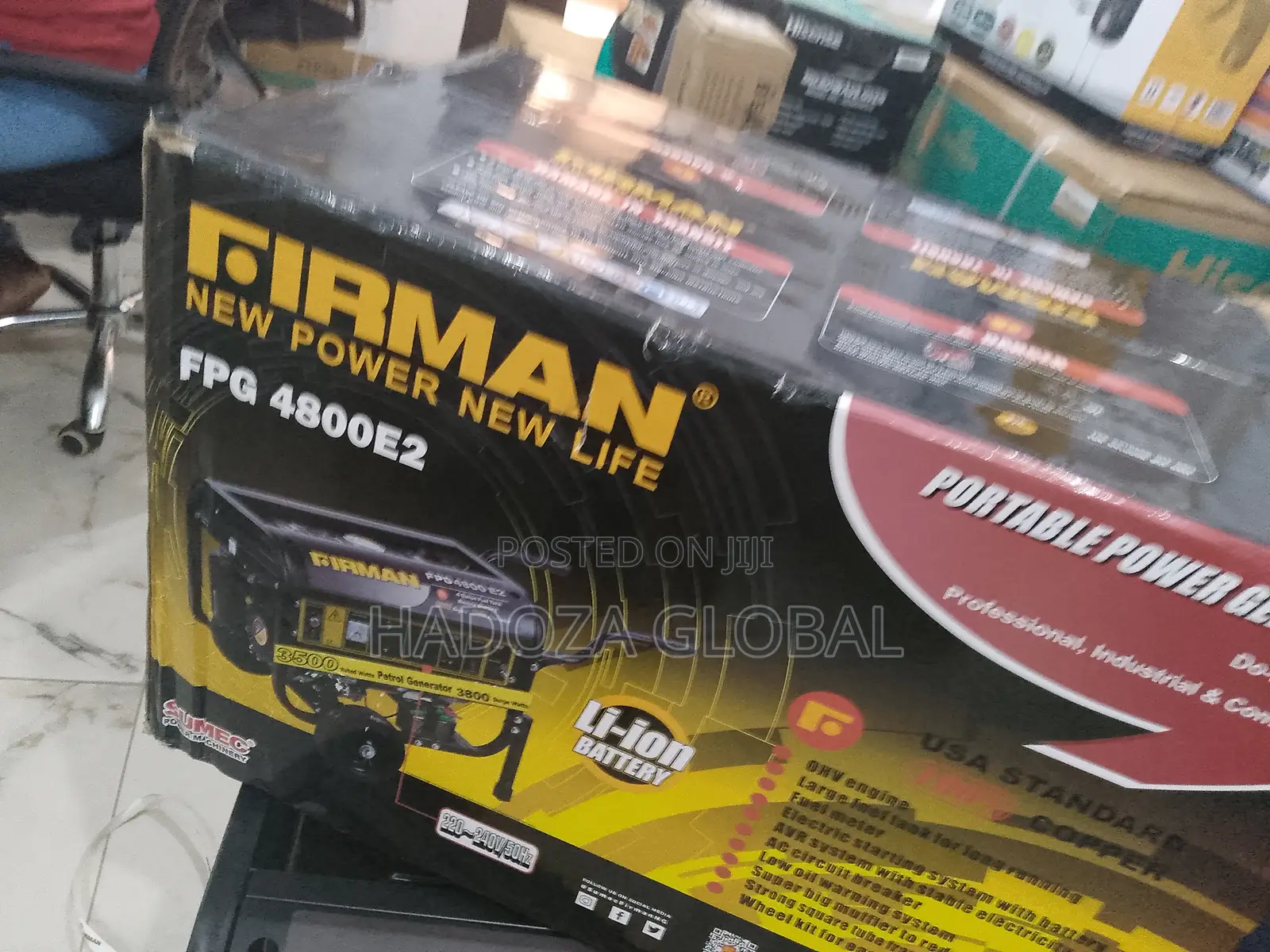 Shock-Resistant Firman Fpg4800e2 Generator