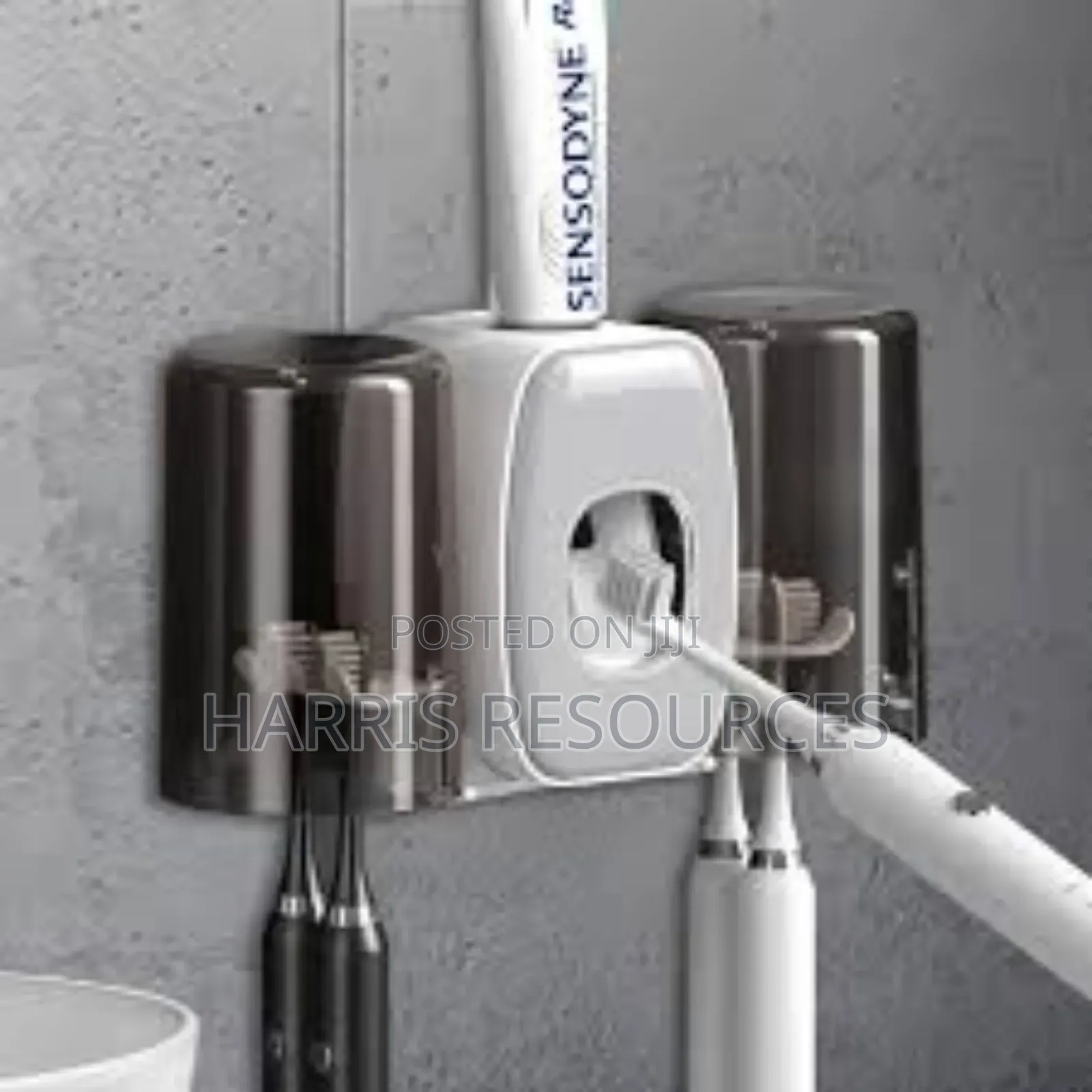 Toothpaste Dispenser and Toothbrush Holder