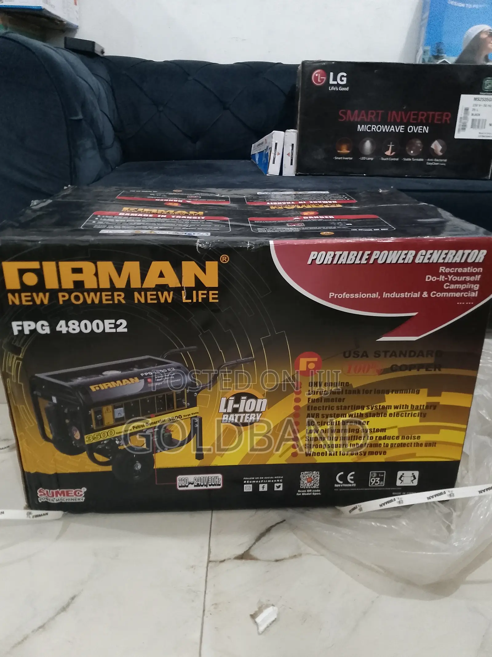 Firman FPG-4800e2 3kva Home Back Up Generator