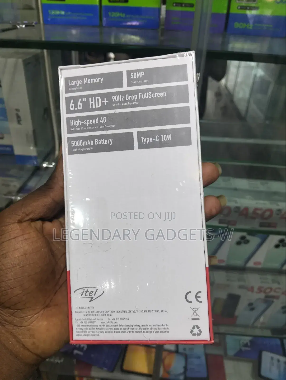 New Itel S23 256 GB Black
