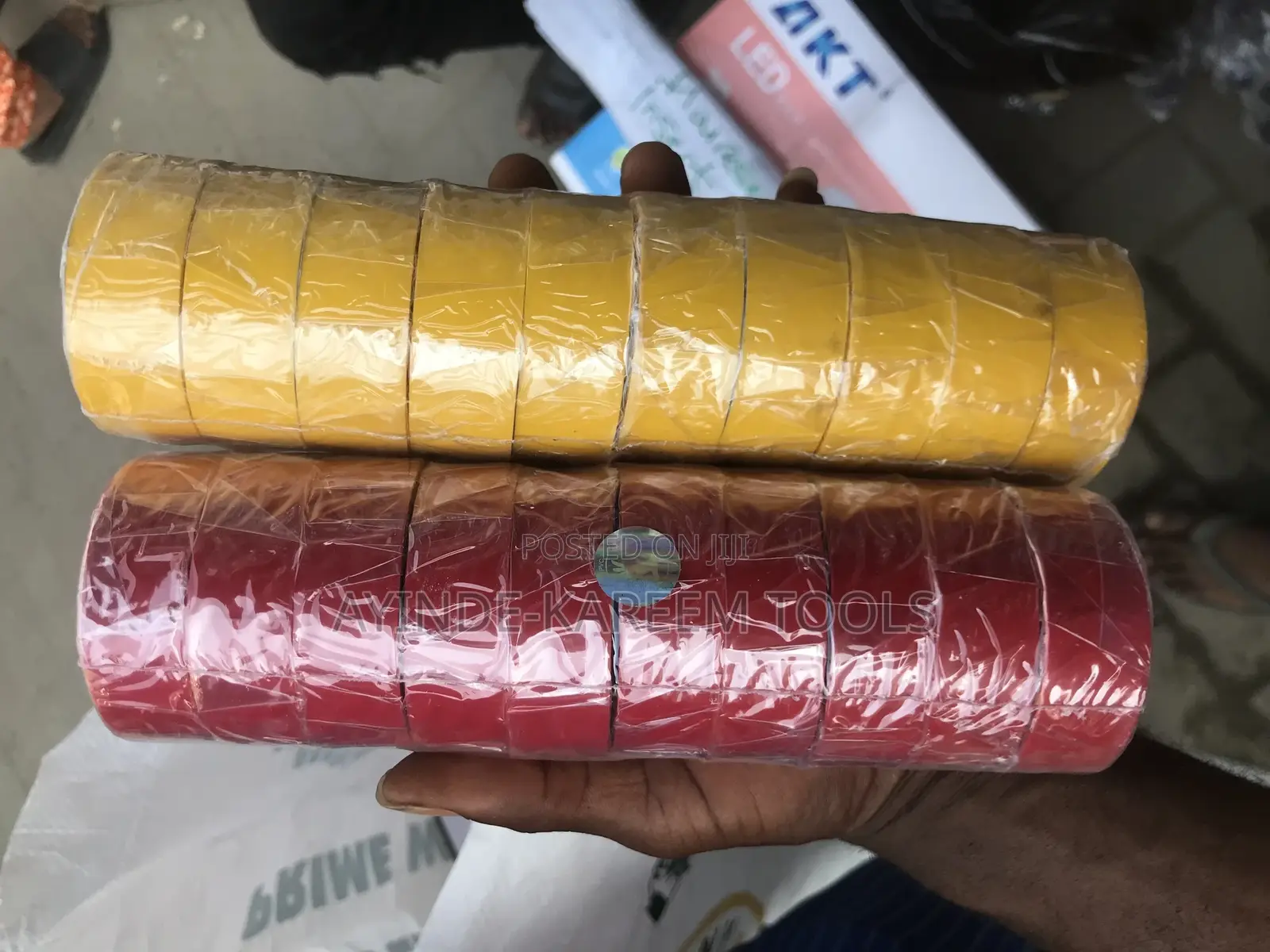PVC Tape for Electrical Insulation (10pcs) in a Roll