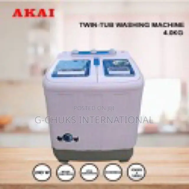 AKAI Twin Tub Mini Washing Machine - 4.0kg